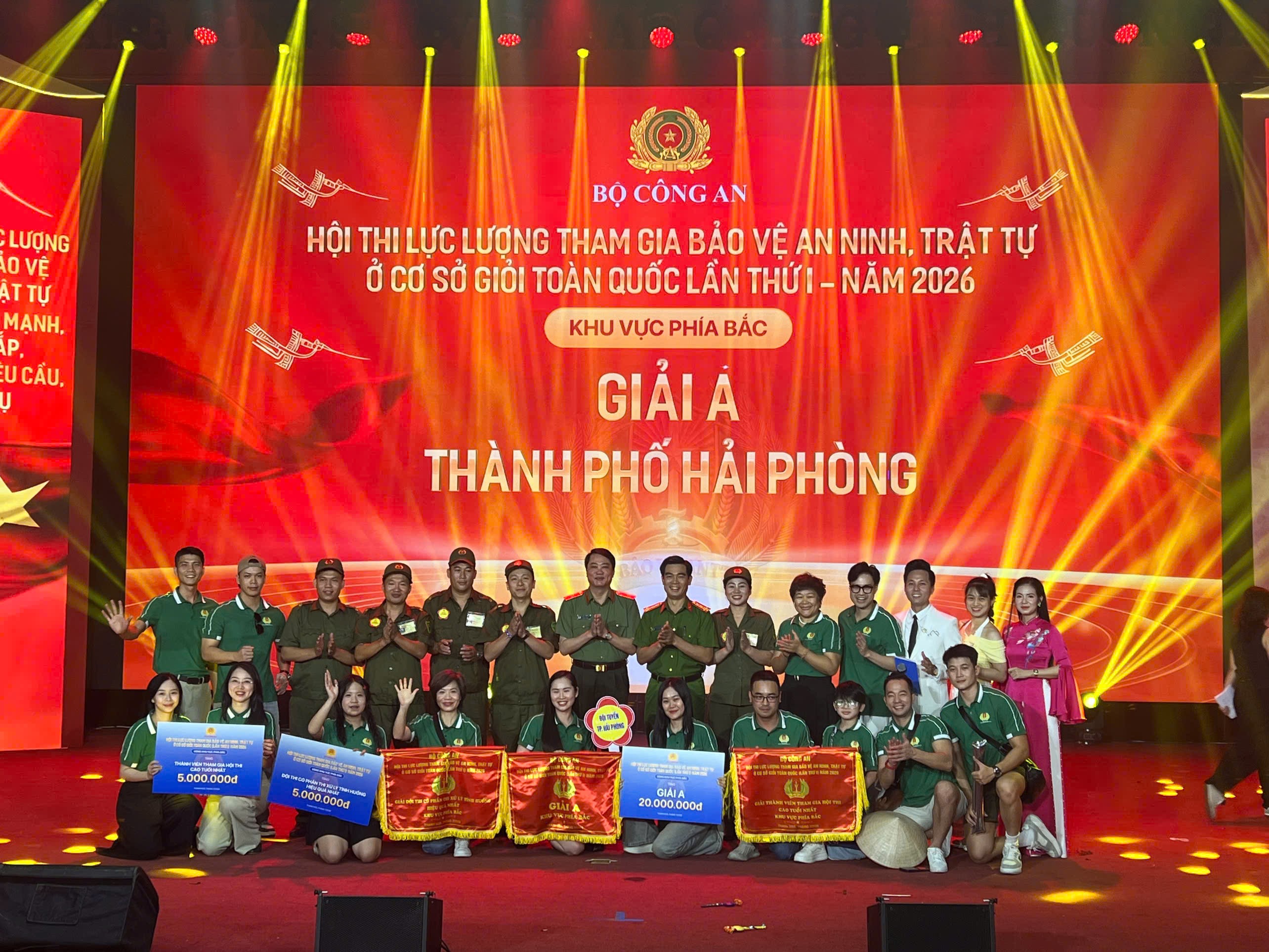 Trao giải Hội thi Lực lượng tham gia bảo vệ an ninh, trật tự ở cơ sở giỏi (lần thứ I) năm 2026 khu vực phía Bắc